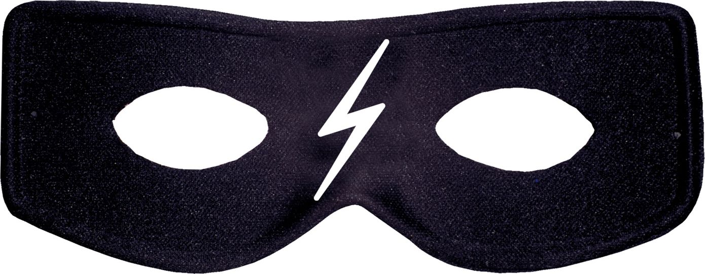 Zwart Zorro Oogmasker Kind