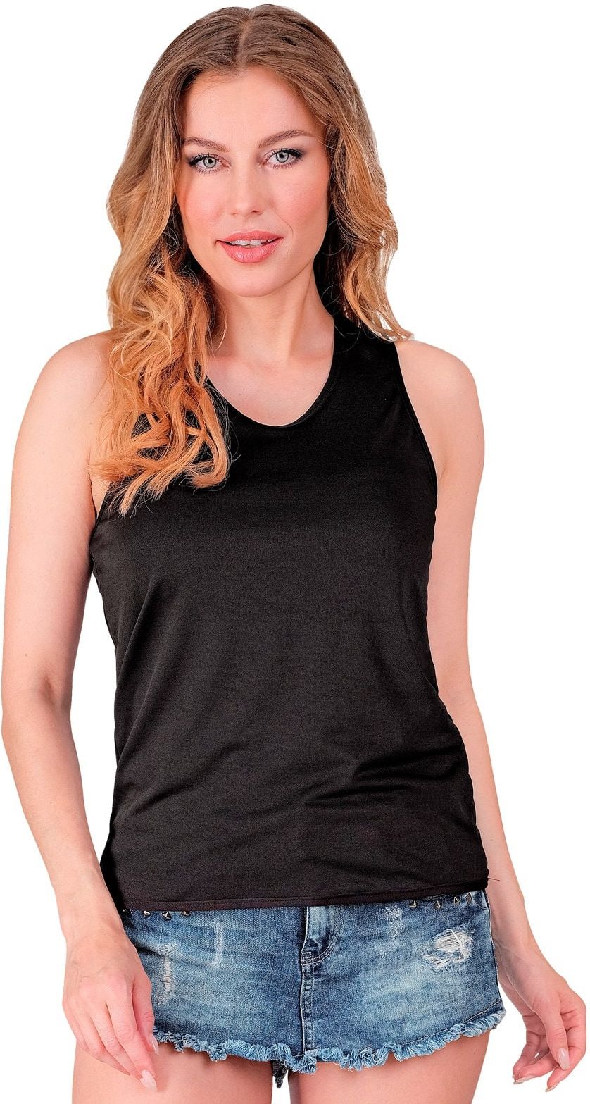 Zwarte 80s Carnaval Tanktop Dames