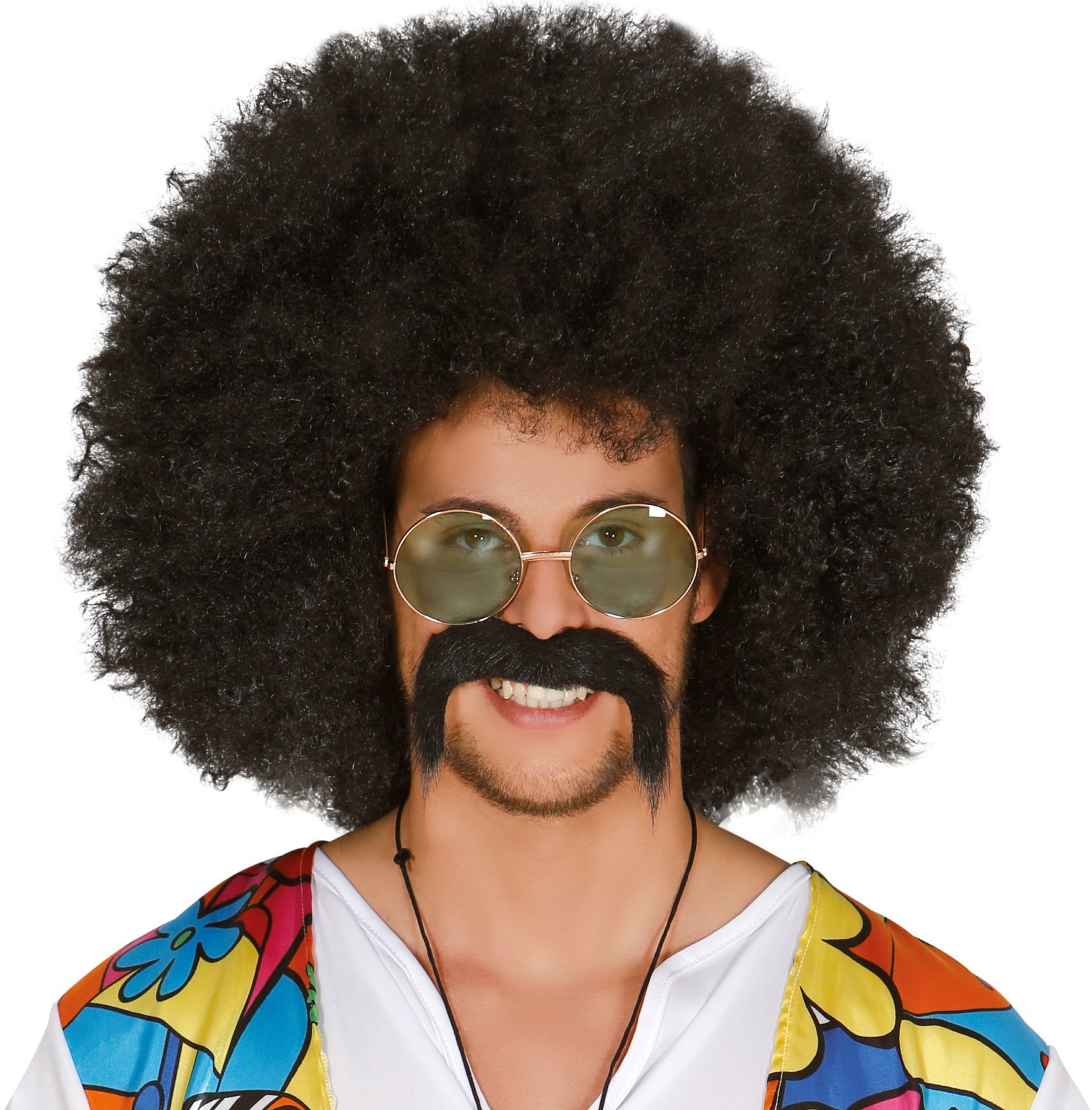 Zwarte Afro Maxi Pruik