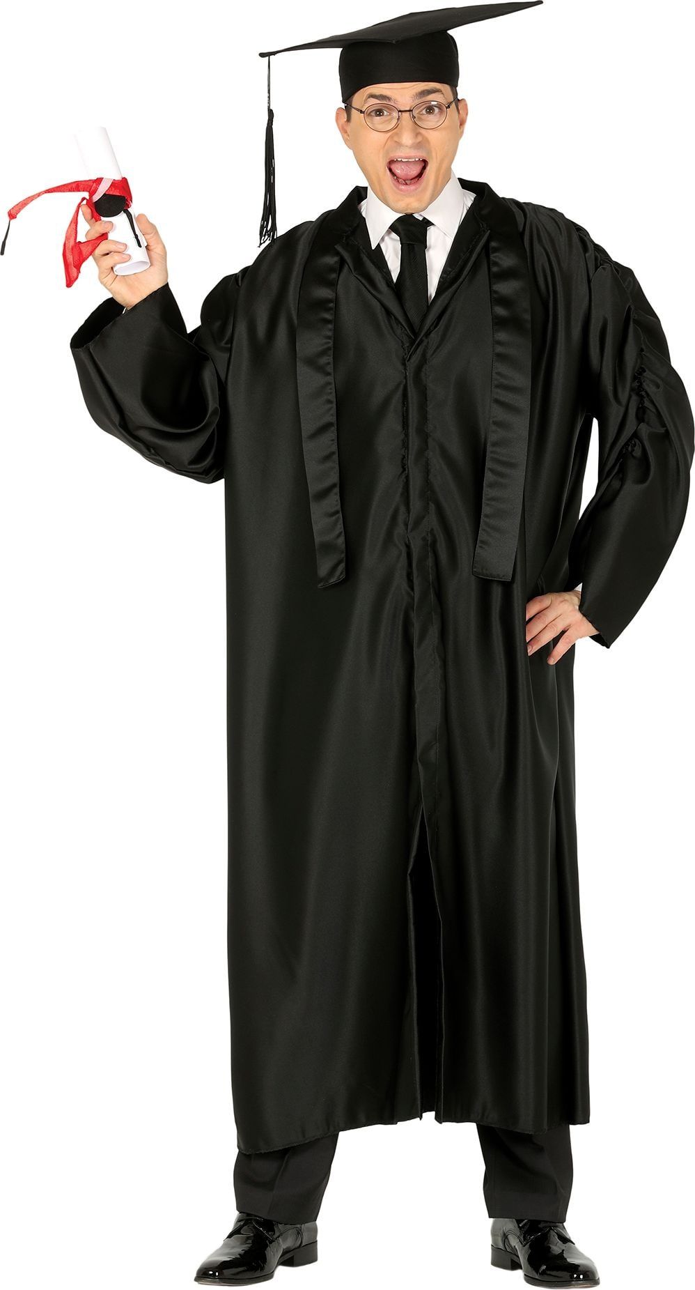 Zwarte Afstudeer Outfit Geslaagd Jongens 14-16 Jaar