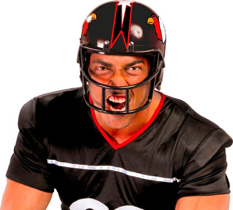 Zwarte American Football Rugby Helm