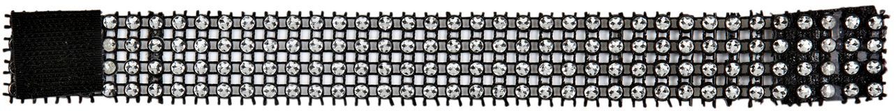 Zwarte Armband met Strass Steentjes