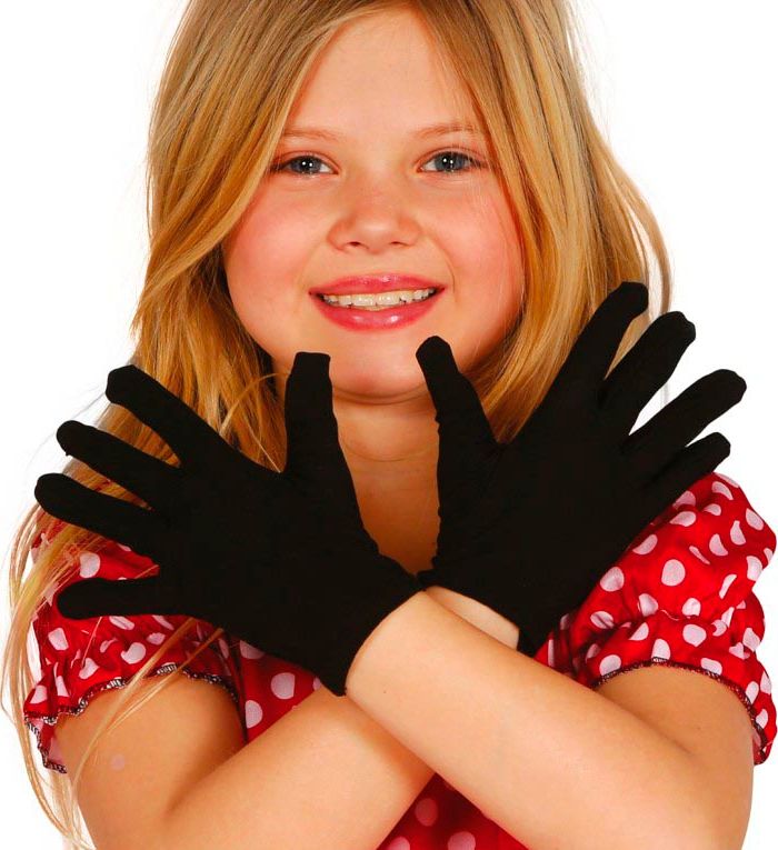 Zwarte Basic Handschoenen Kind