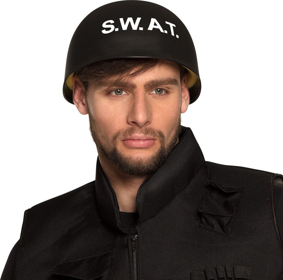 Zwarte Basic Swat Helm