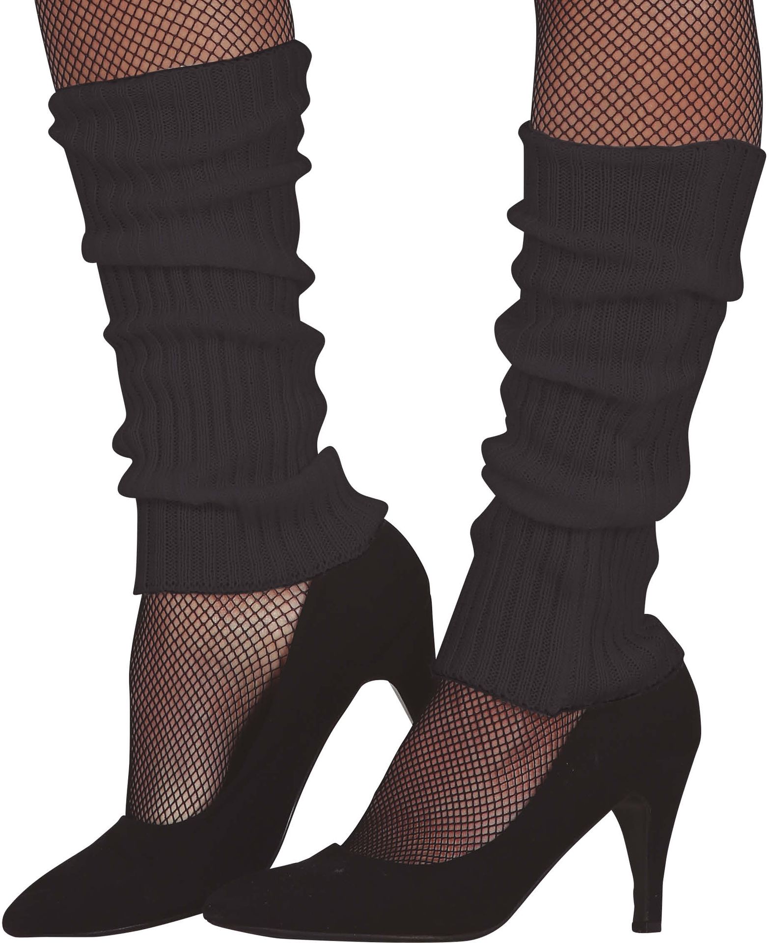 Zwarte Beenwarmers 80's Retro Dames