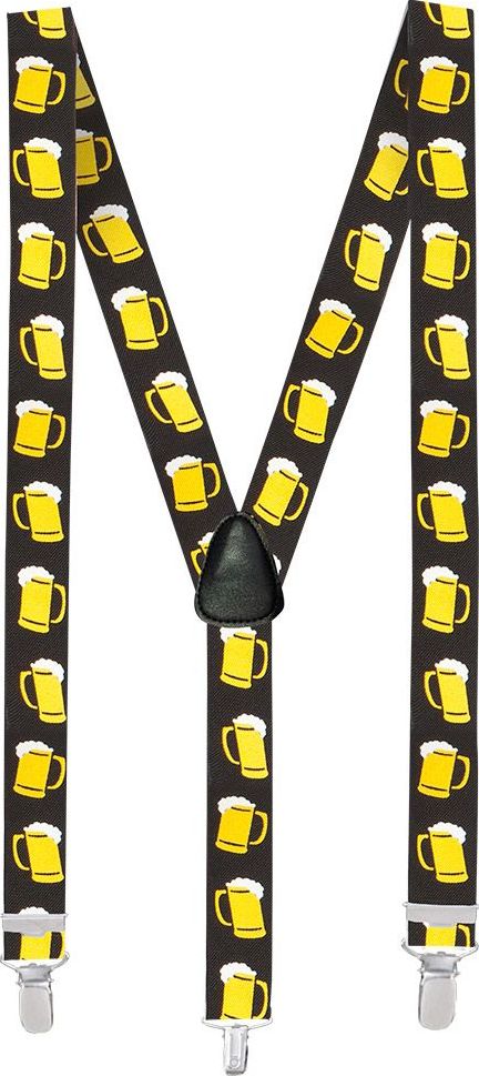 Zwarte Bierpullen Bretels
