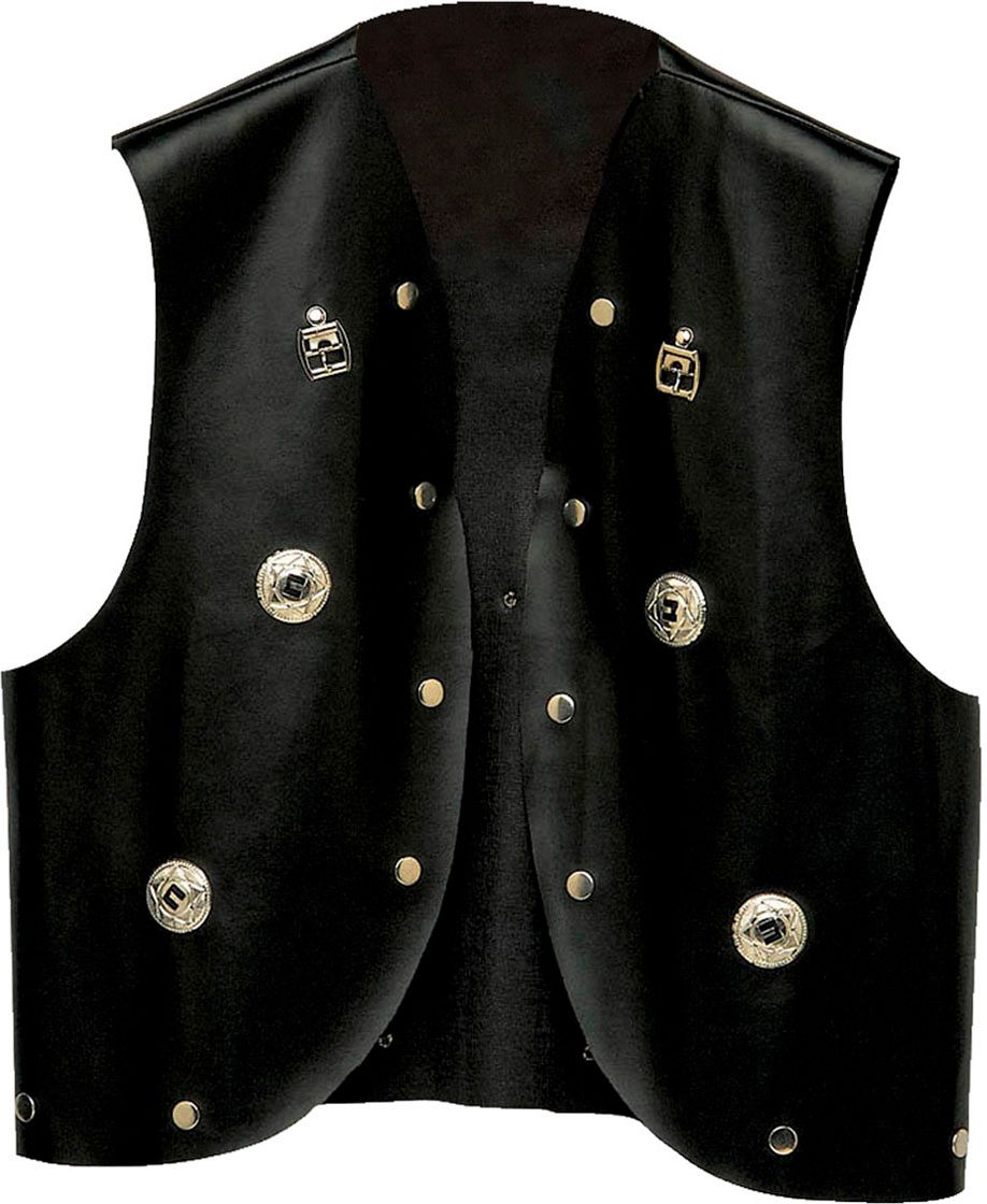Zwarte Biker Vest