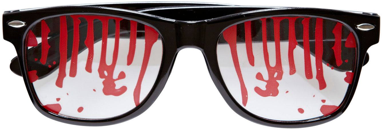 Zwarte Bloederige Bril