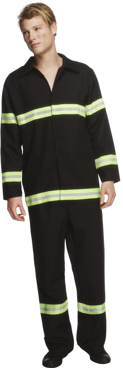 Zwarte Brandweerman Outfit