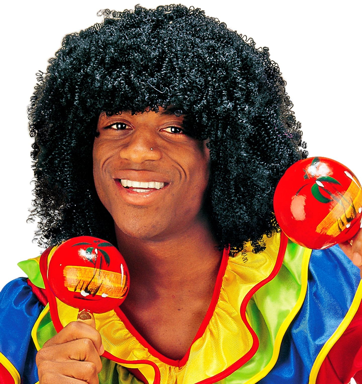 Zwarte Braziliaanse Pruik