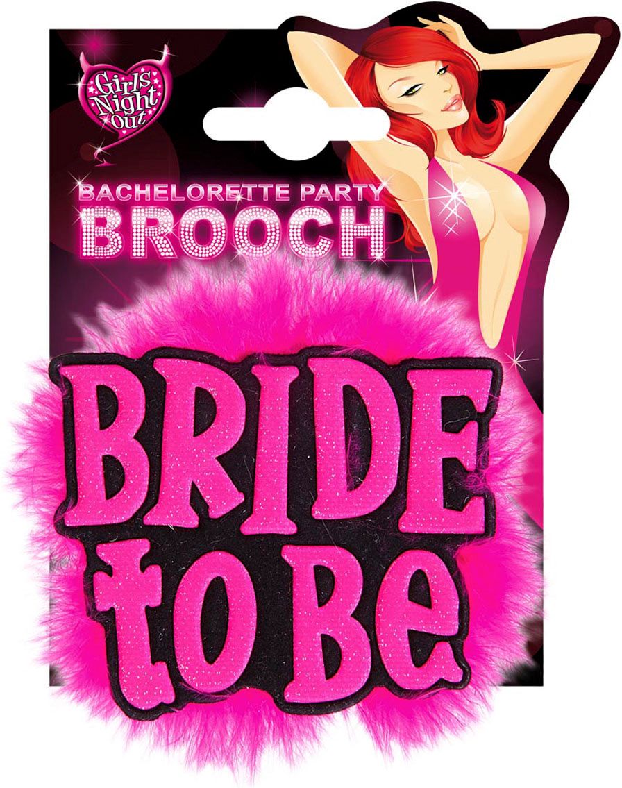 Zwarte Bride-To-Be Broche