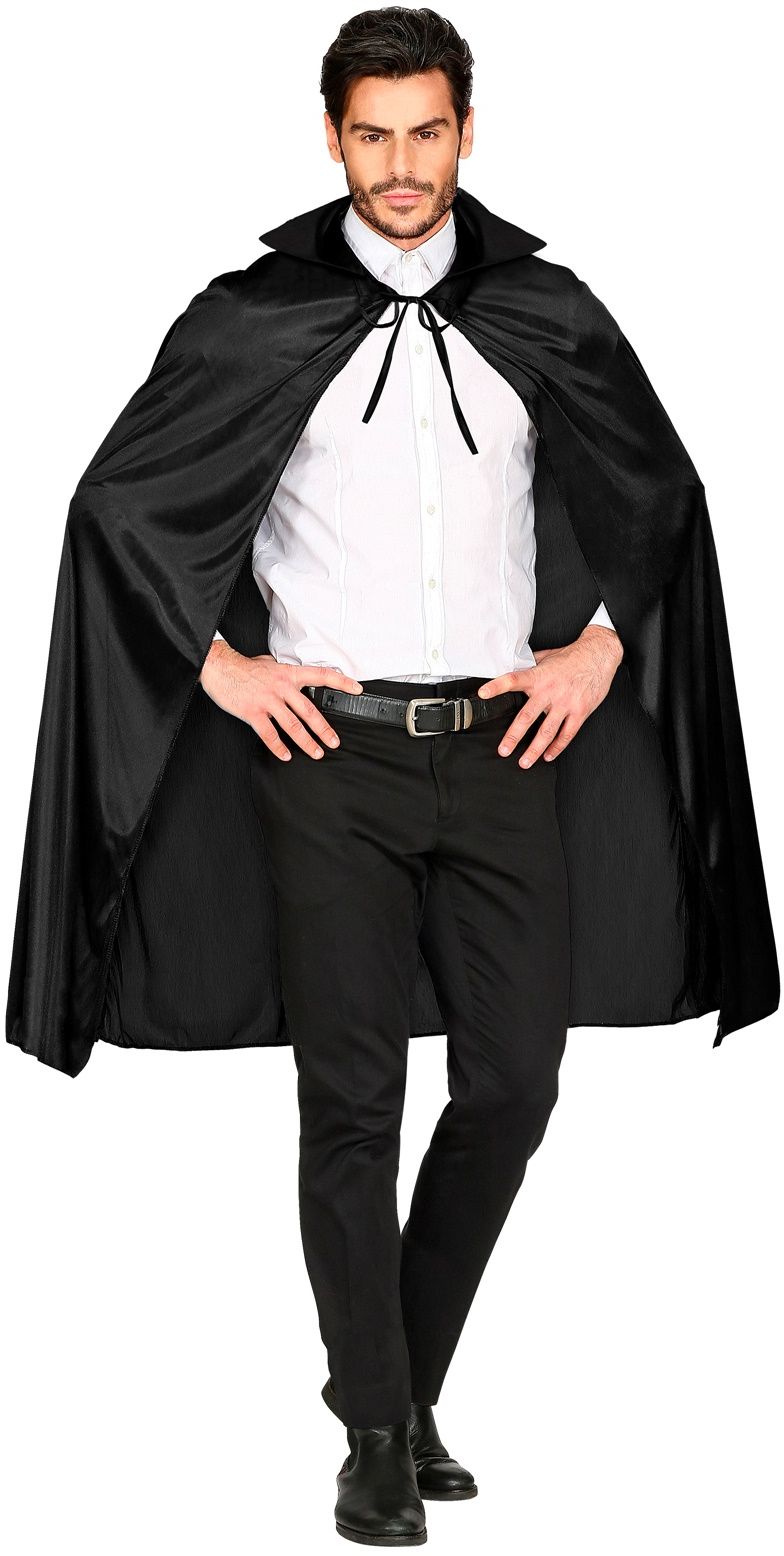 Zwarte Cape met Kraag