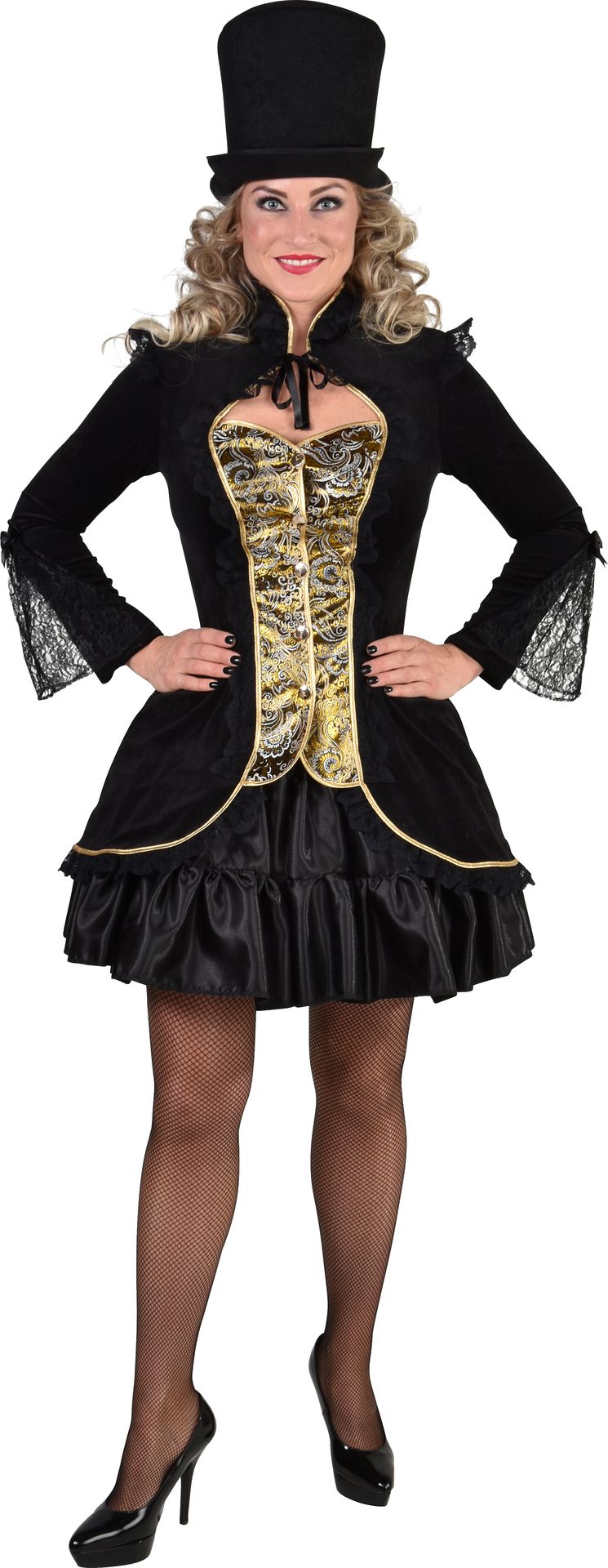 Zwarte Carnavalsjas Gouddetails