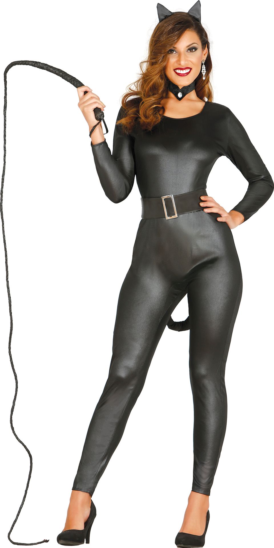 Zwarte Catsuit