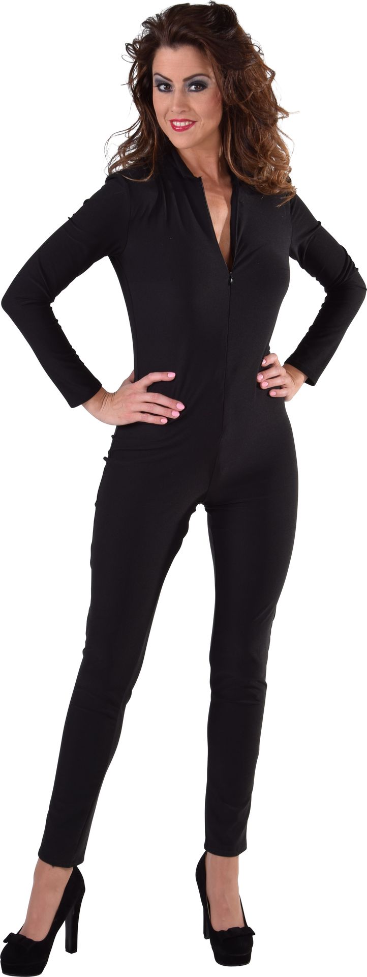 Zwarte Catsuit Vrouw