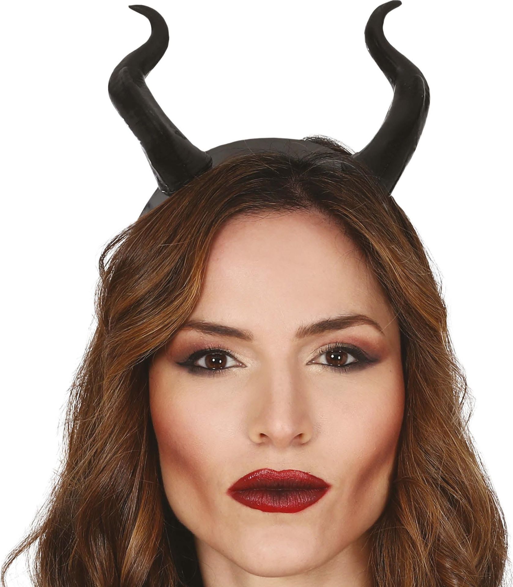 Zwarte Demon Hoorntjes Haarband