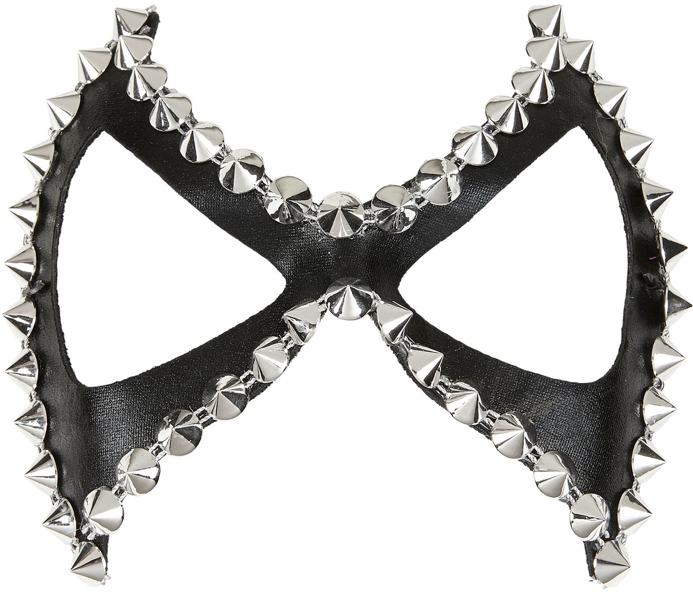 Zwarte Diabolik Sm Oogmasker met Spikes