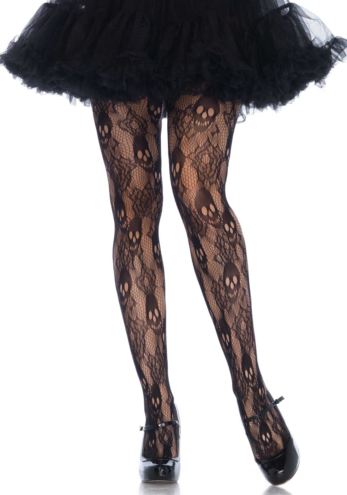 Zwarte Doodskop Panty