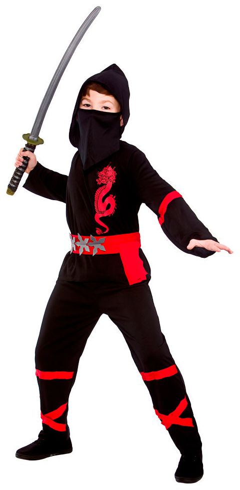 Zwarte draken ninja kind