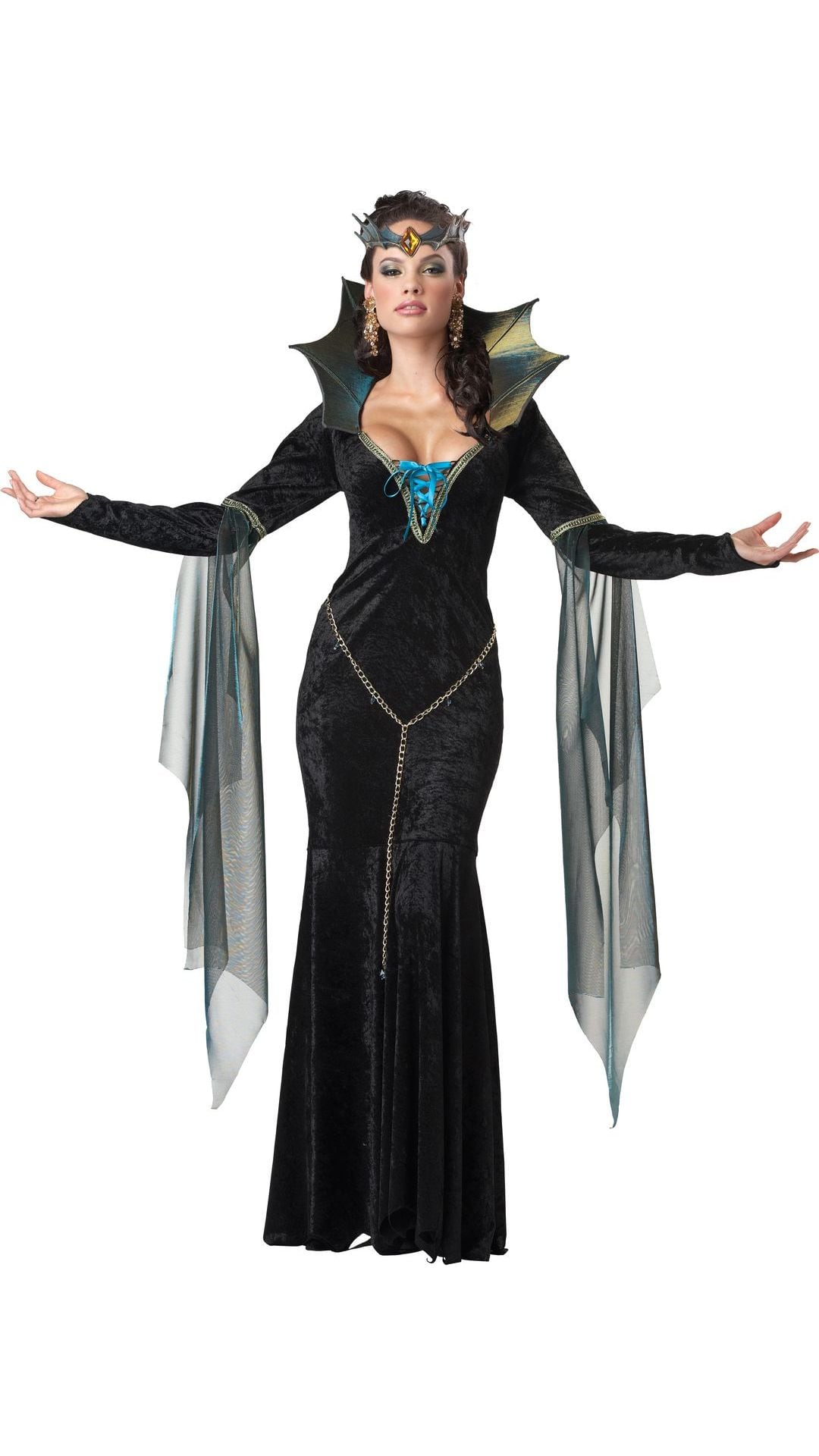 Zwarte Duistere Tovenares Jurk