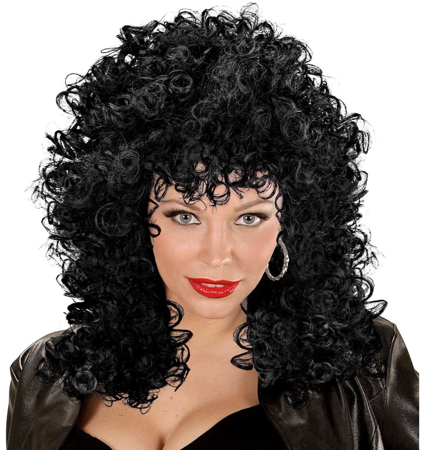 Zwarte Eleonore Pruik Dames