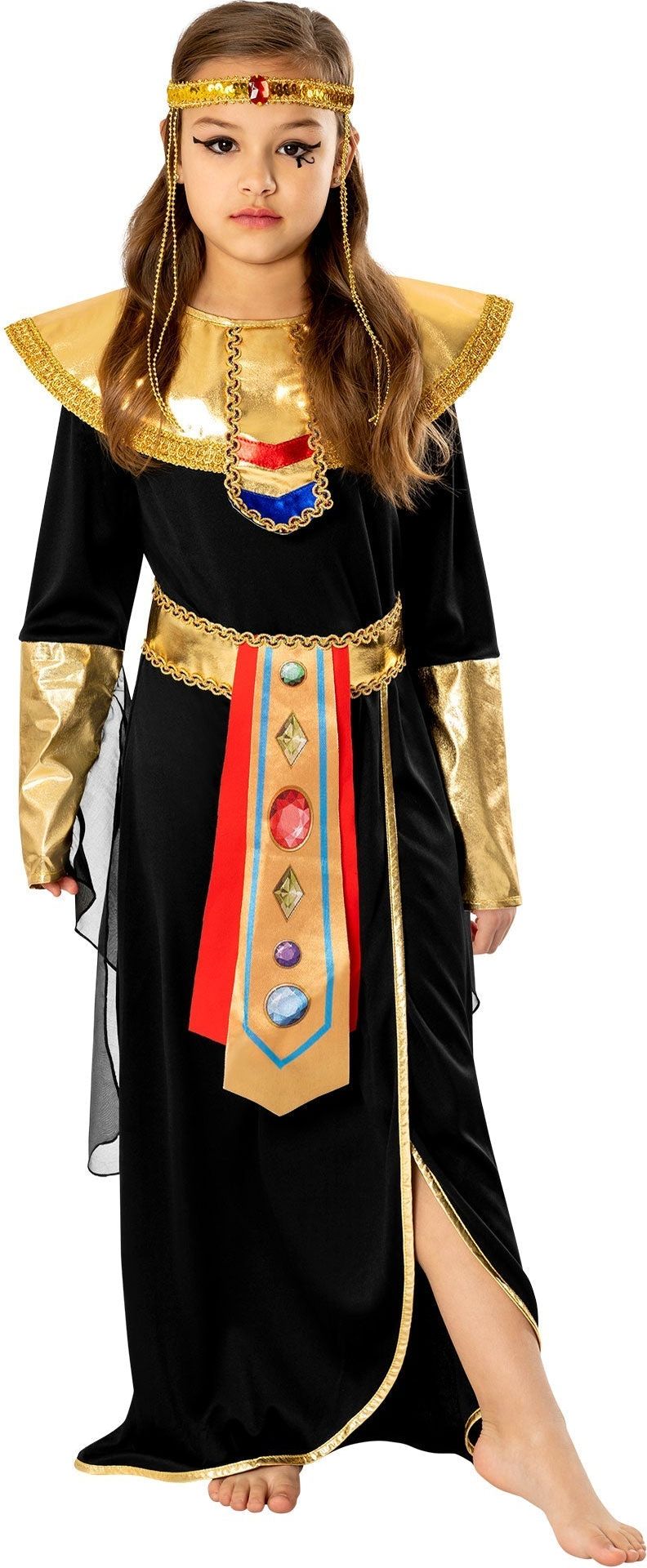 Zwarte Farao Kostuum Meisjes