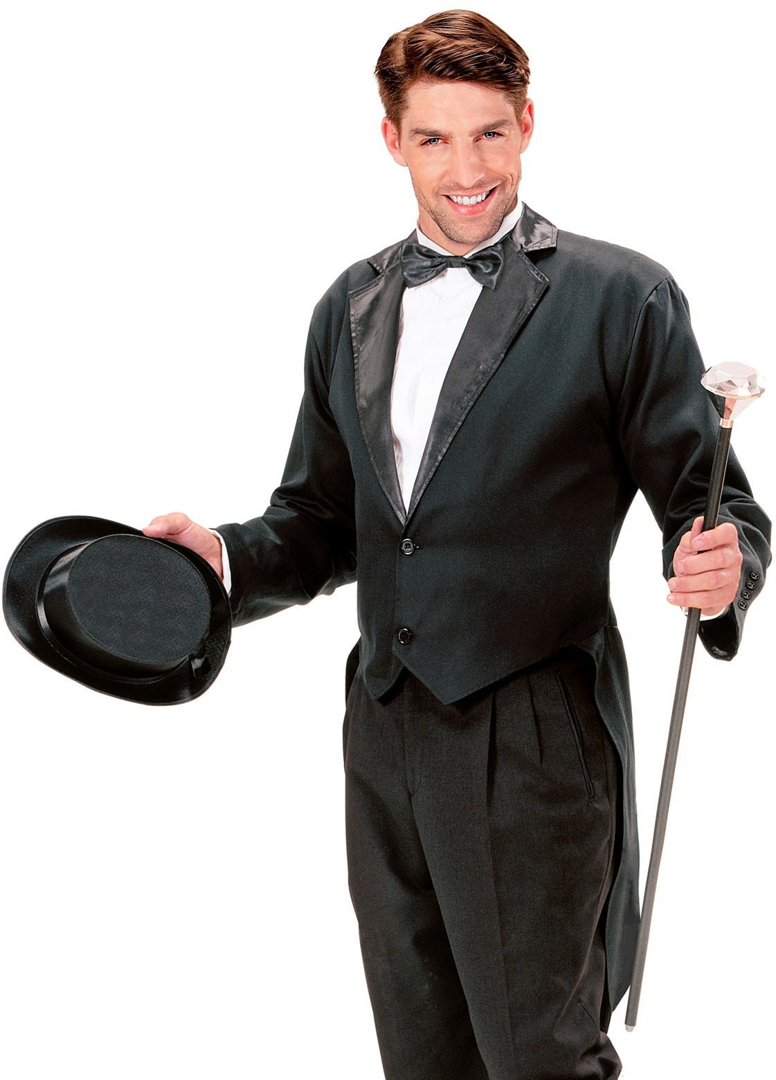 Zwarte Frackjas Man met Kraag