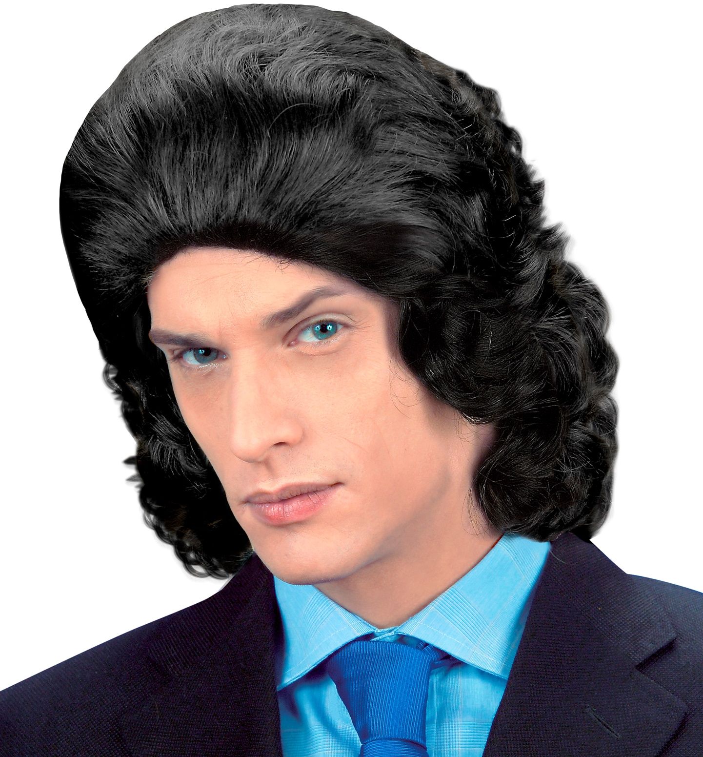 Zwarte Frankie Pruik