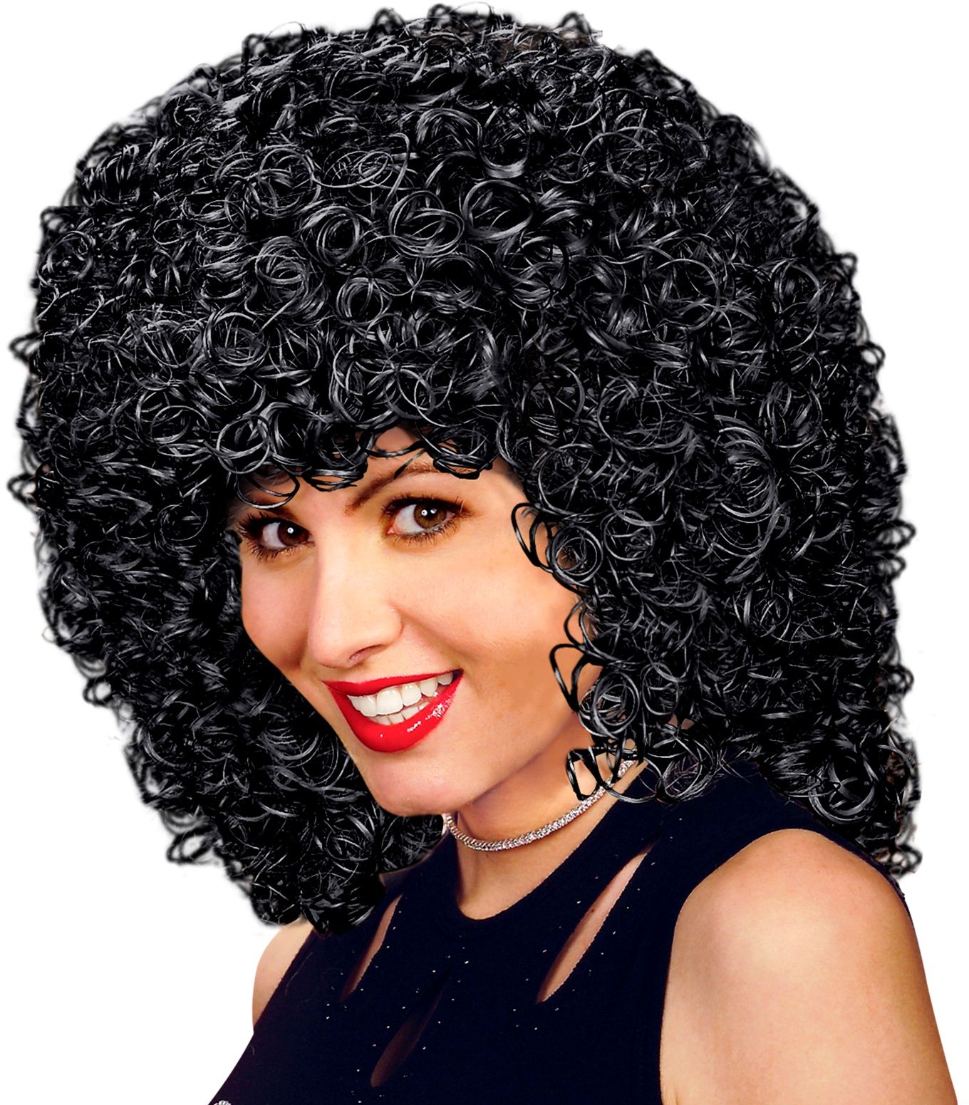 Zwarte Gabrielle Pruik