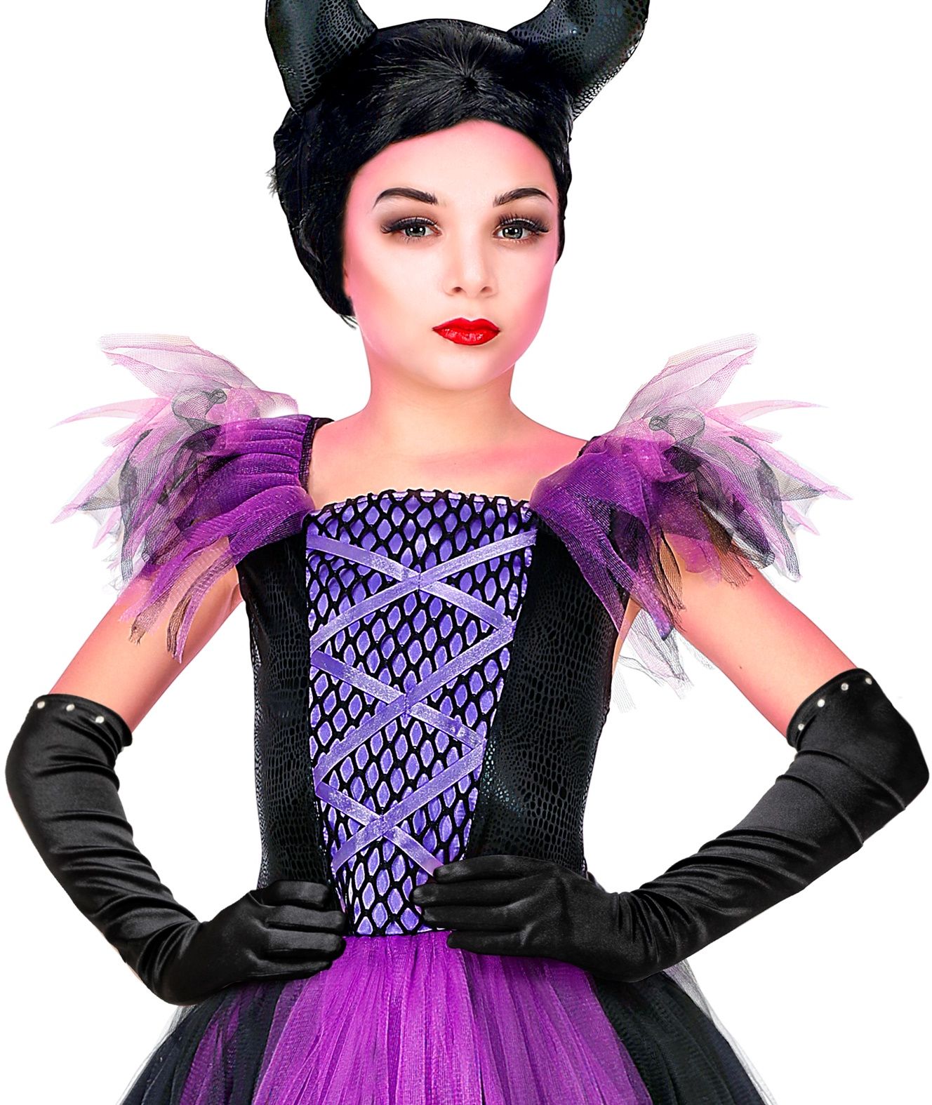 Zwarte Glamour Handschoenen