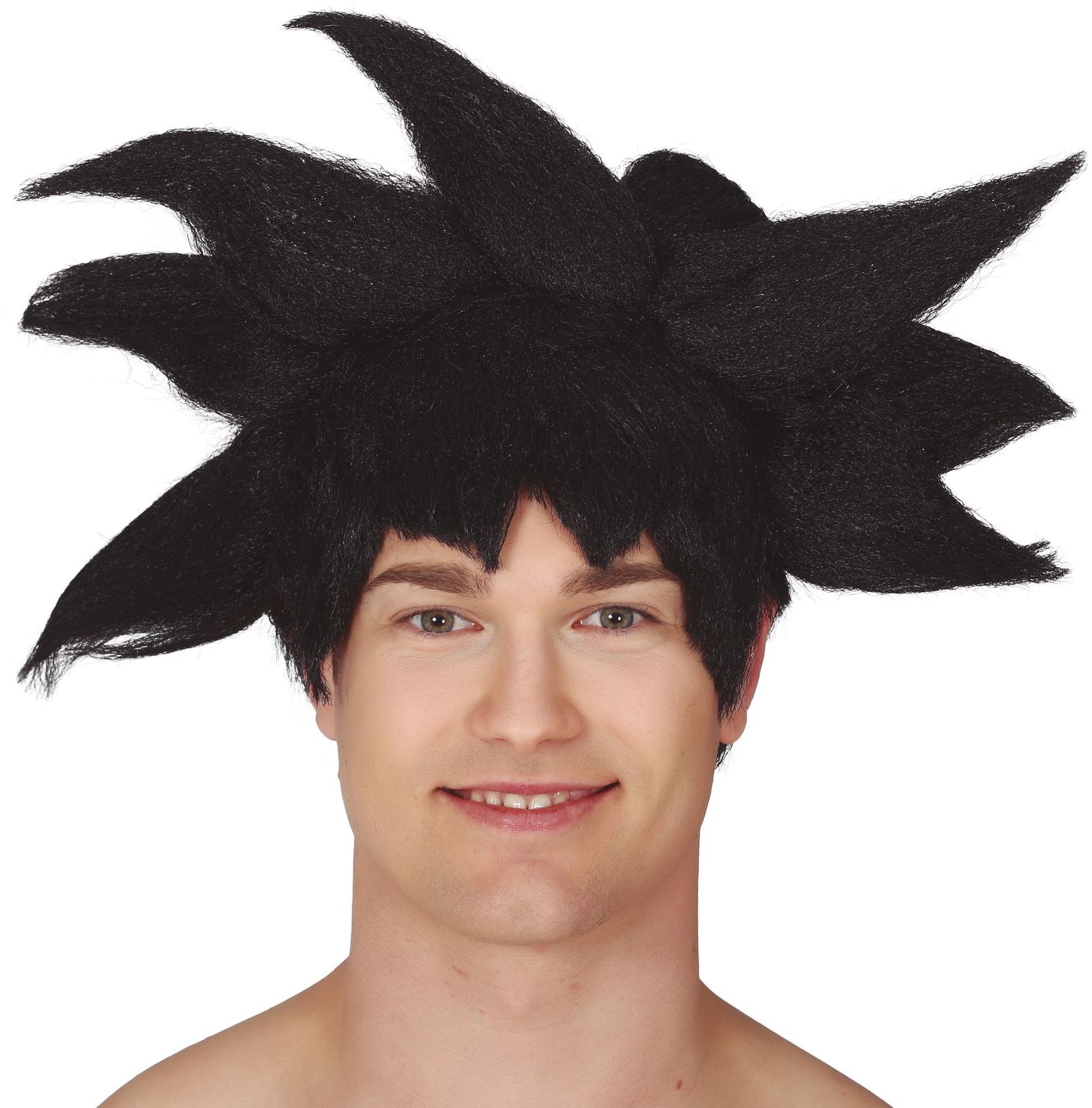 Zwarte Goku Pruik