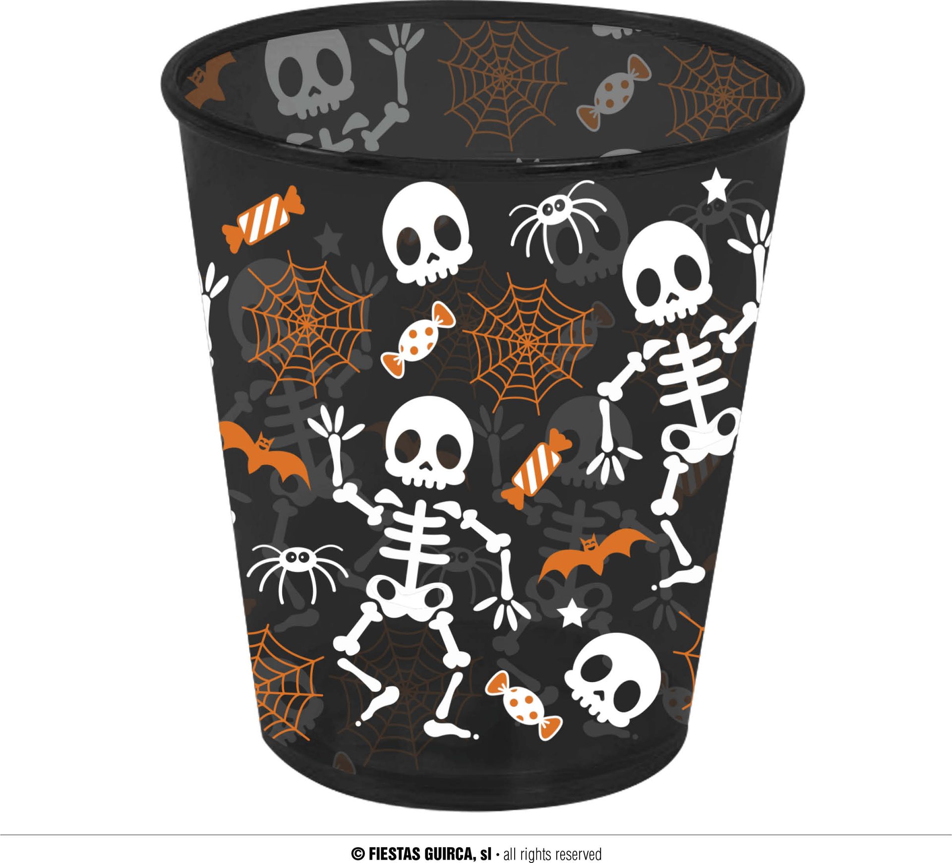 Zwarte Halloween Figuren Partybeker