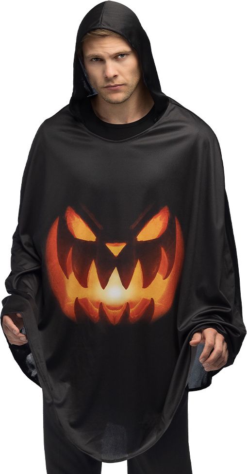 Zwarte Halloween Poncho