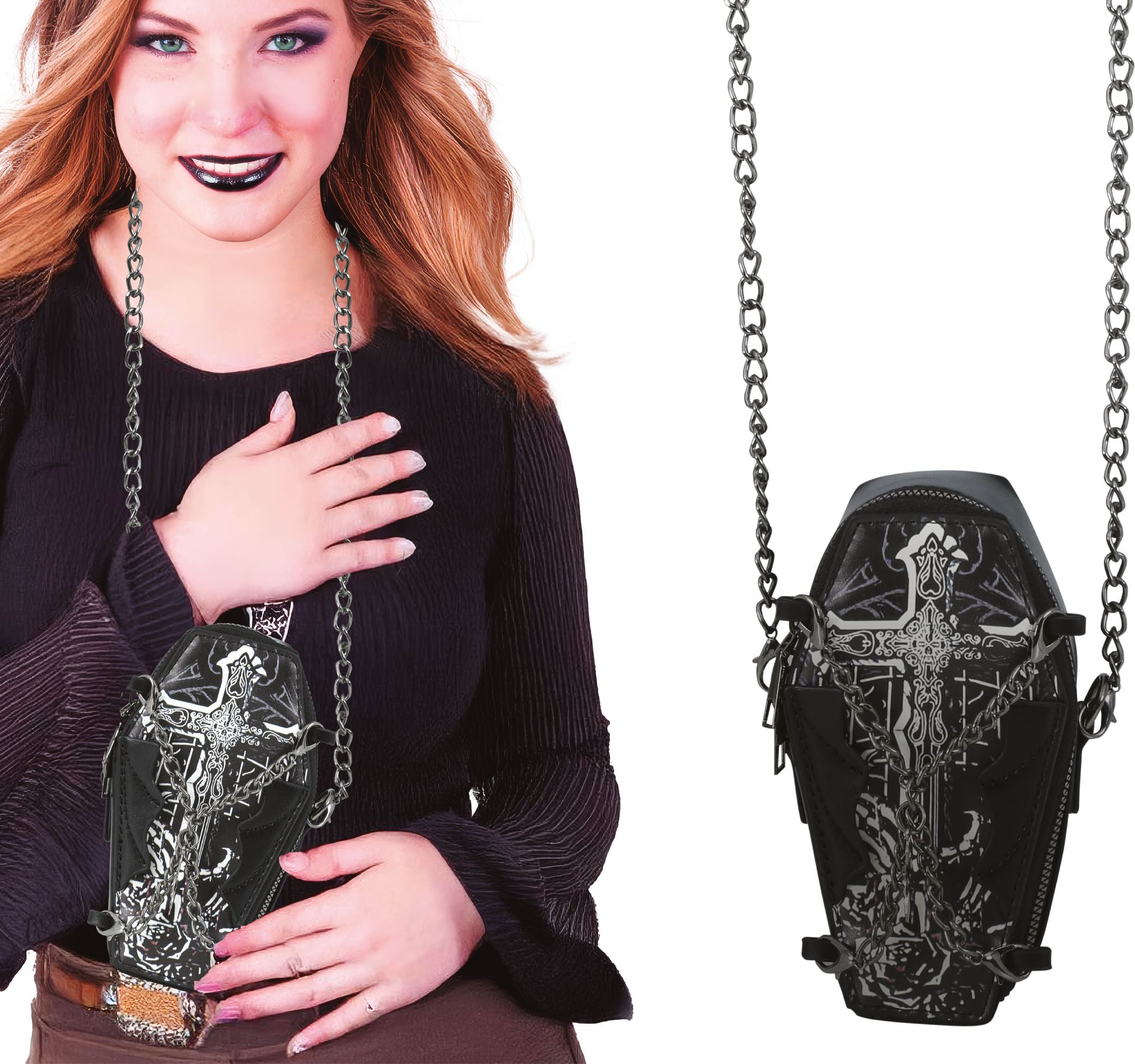 Zwarte Halloweendoodskist Sieradentas