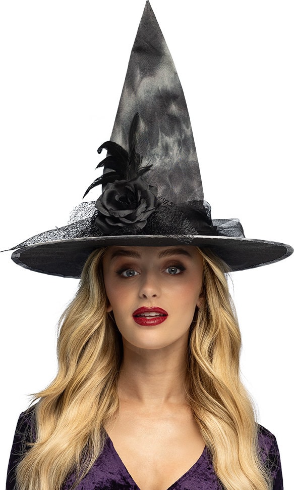Zwarte Heksenhoed Halloween Dames