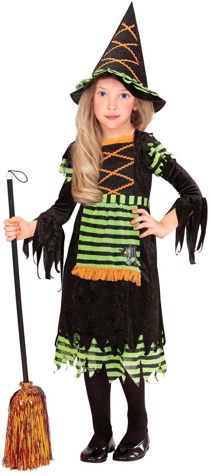 Zwarte Heksenjurk Kind