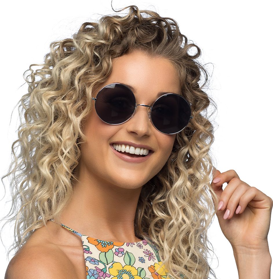 Zwarte Hippie Zonnebril