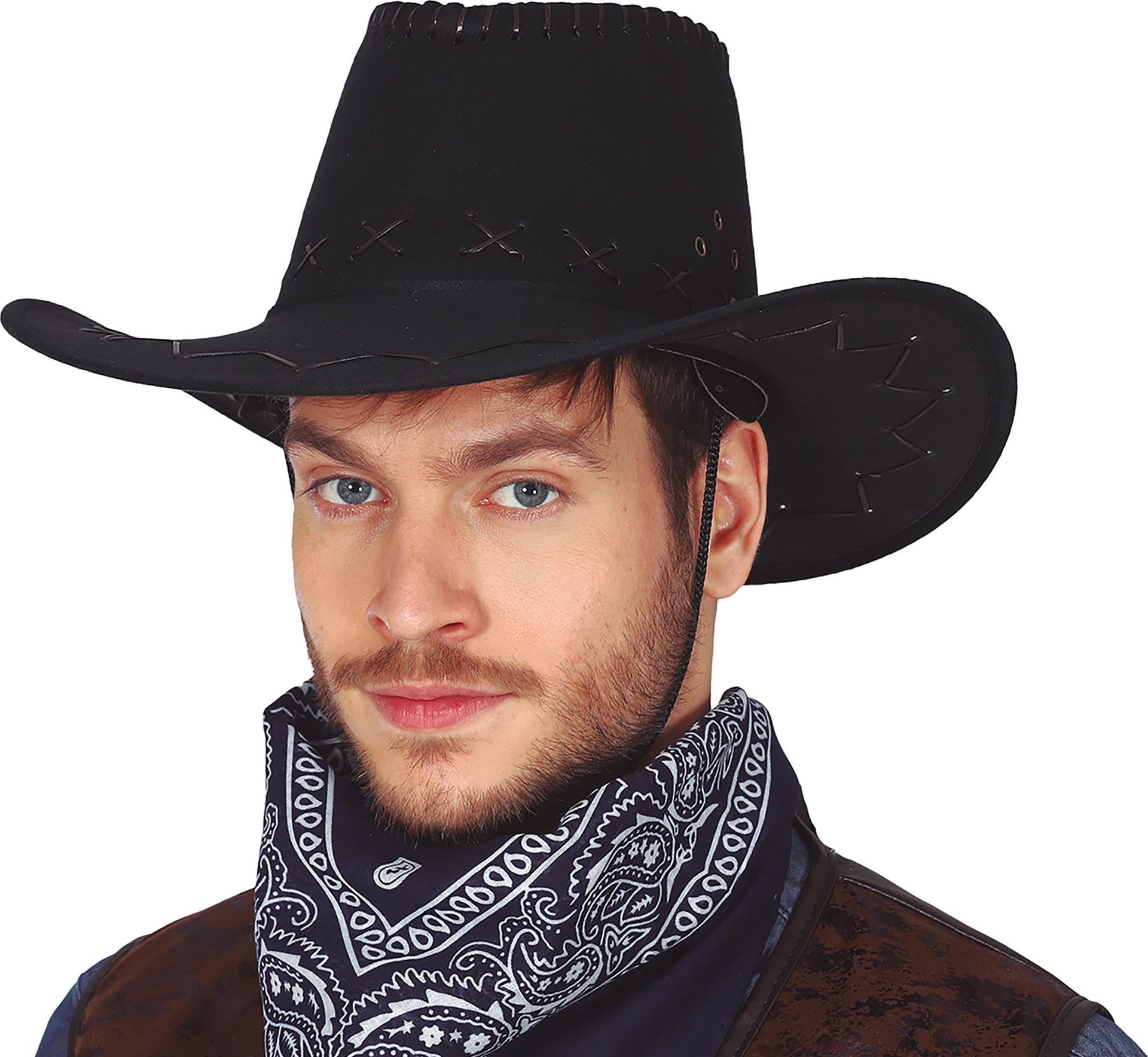 Zwarte Hoge Cowboyhoed