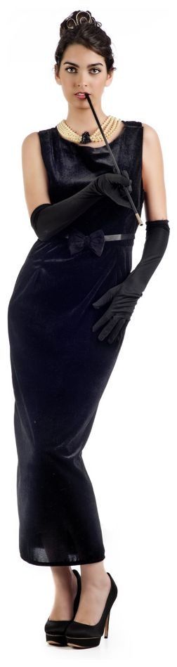 Zwarte Jaren 30 Jurk