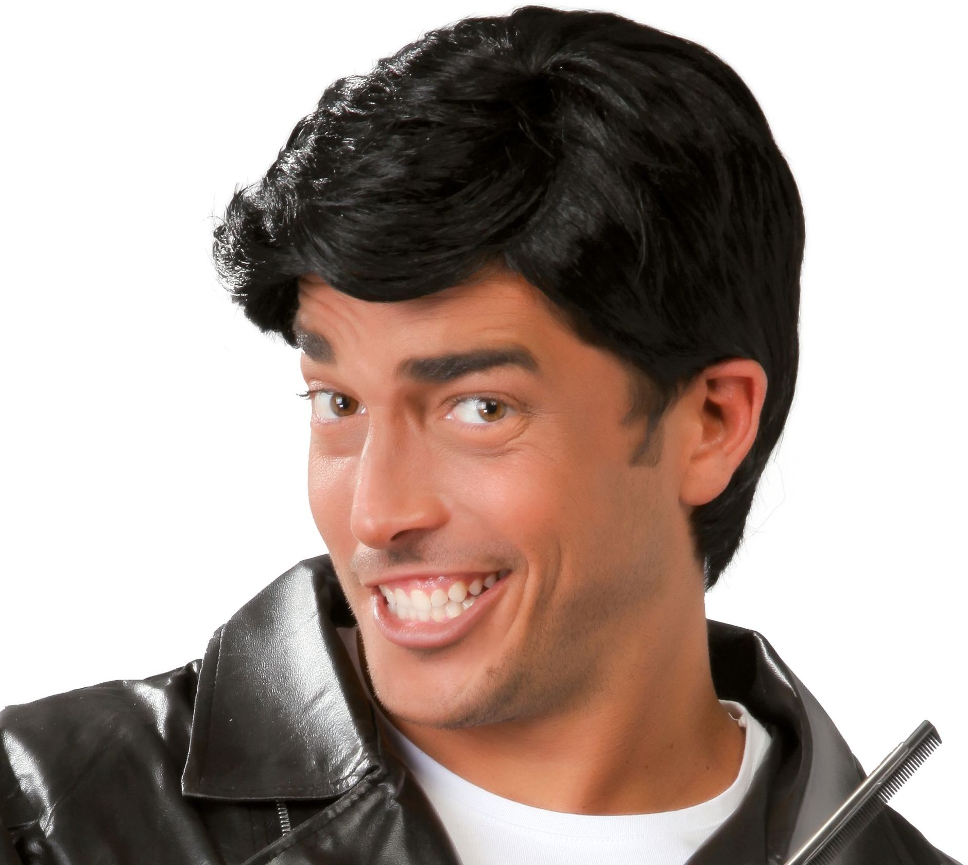 Zwarte John Travolta 50's Pruik