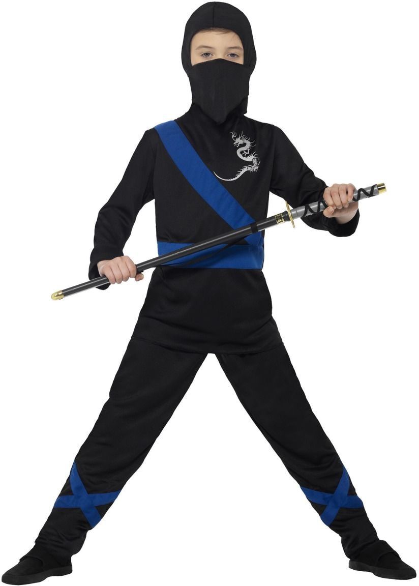 Zwarte jongens ninja outfit