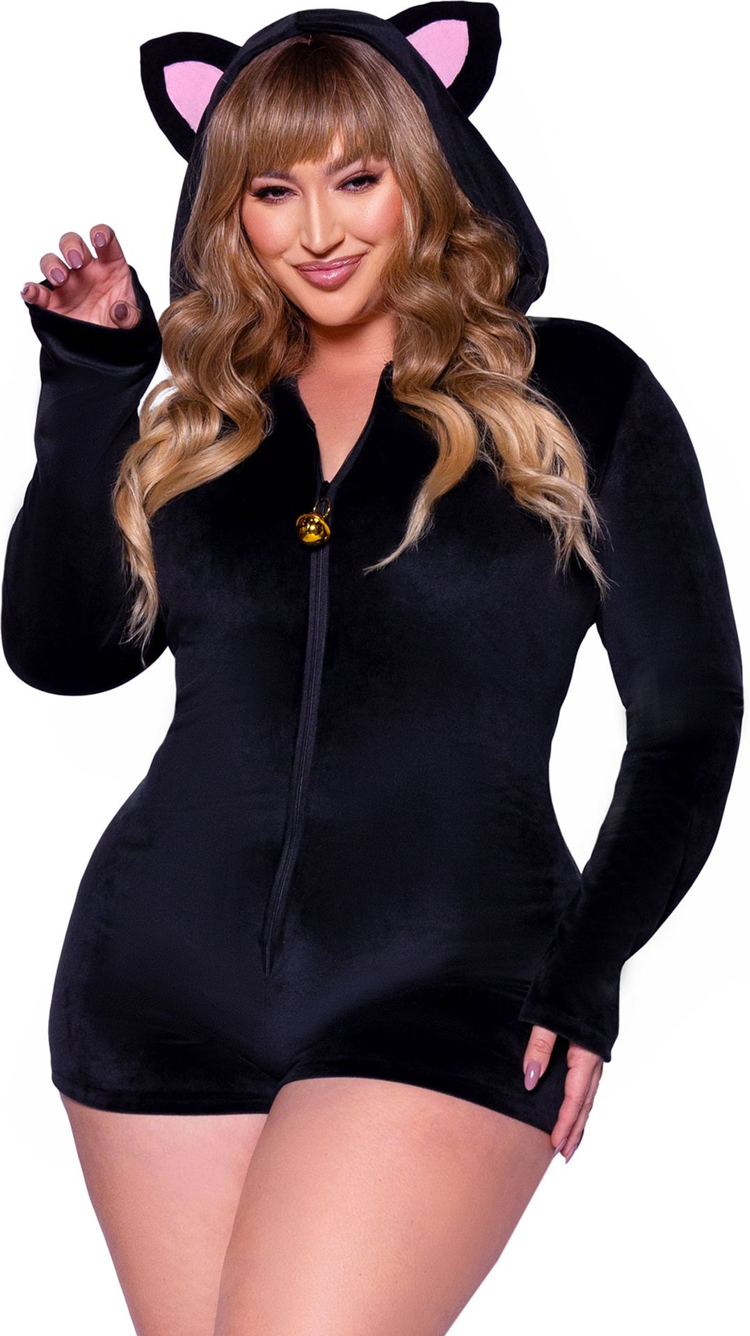 Zwarte Kat Kostuum Dames Plussize