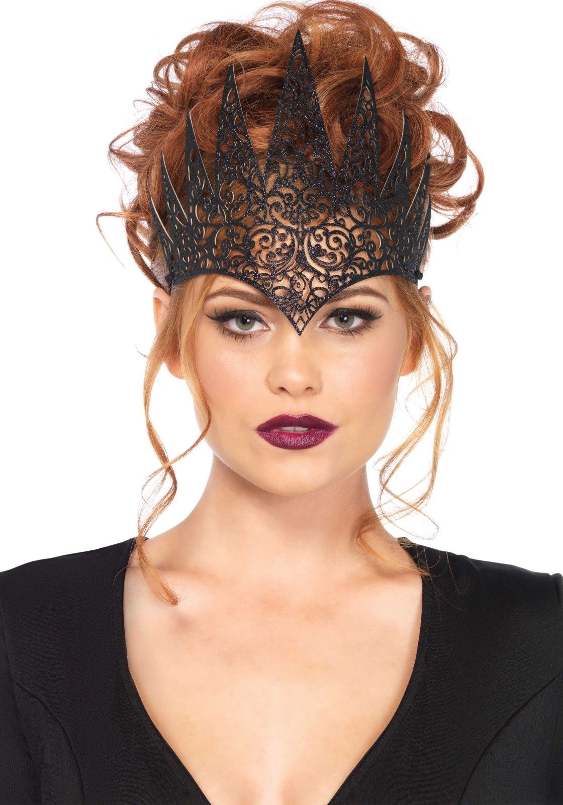 Zwarte Keizerlijke Kroon Haarband
