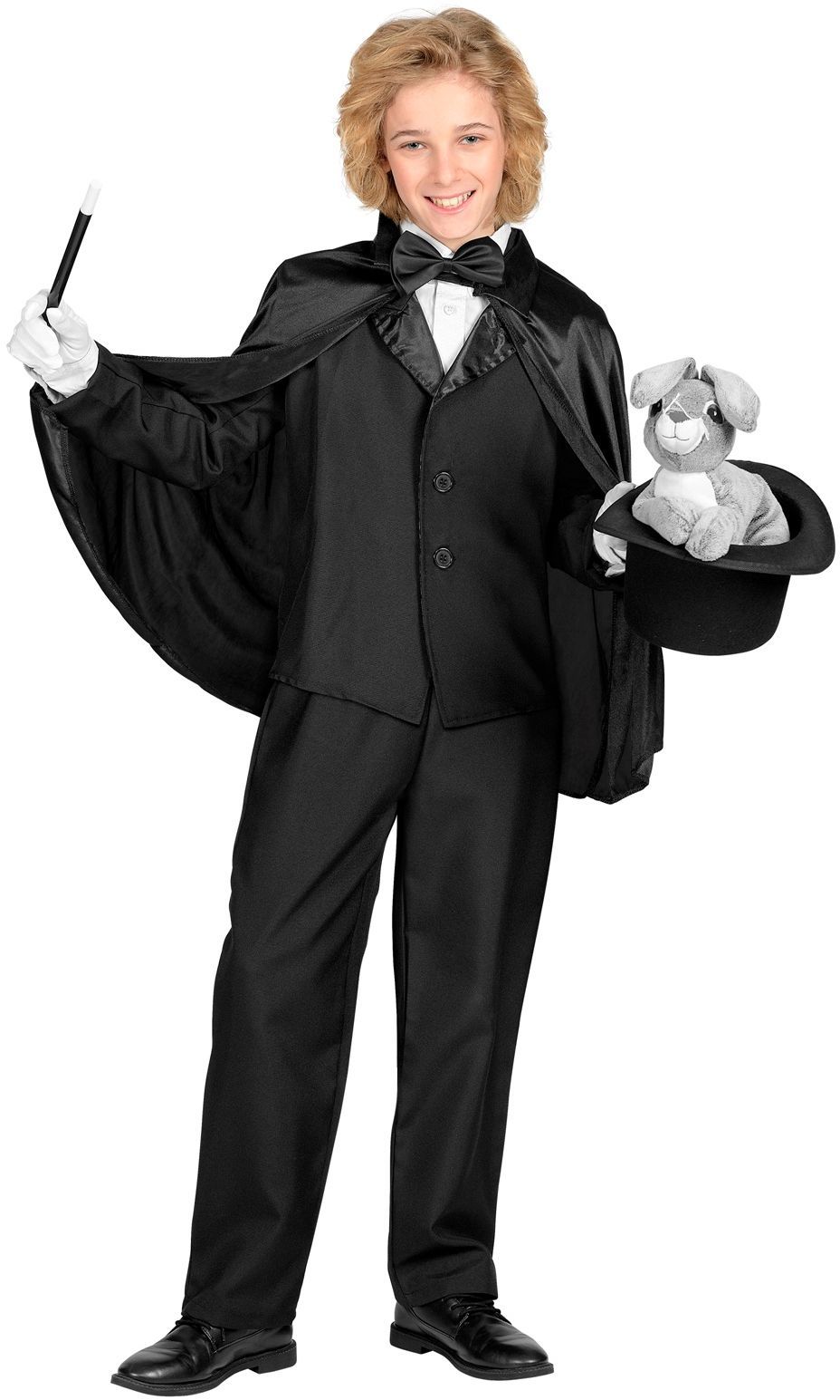 Zwarte Kinder Cape 60cm