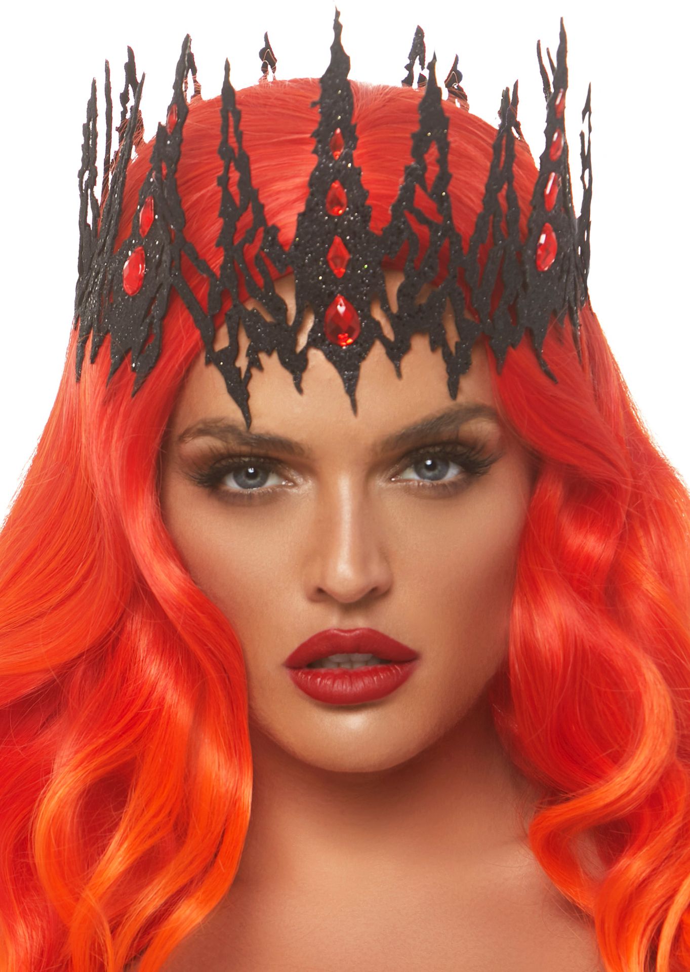 Zwarte Kroon met Rode Juwelen