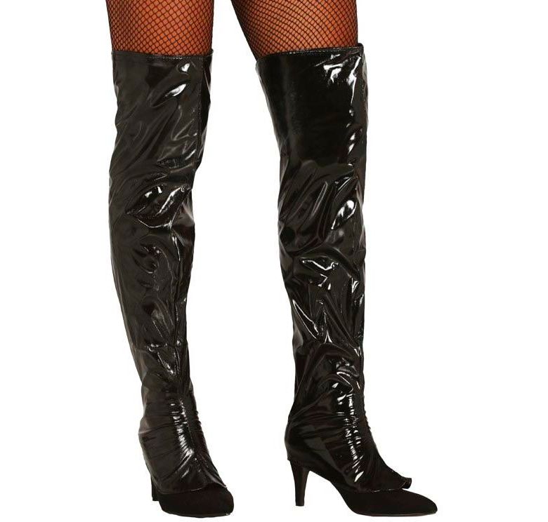 Zwarte Laarzenhoezen Rock Dames 60cm