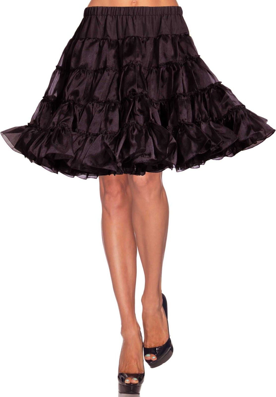 Zwarte Luxe Hoepelrok Petticoat