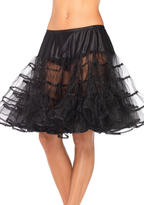 Zwarte luxe petticoat