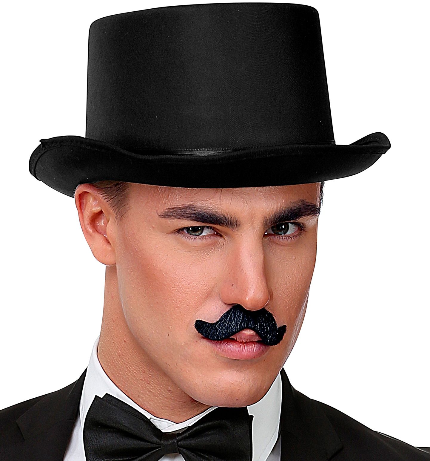 Zwarte Mannen Snor Klein