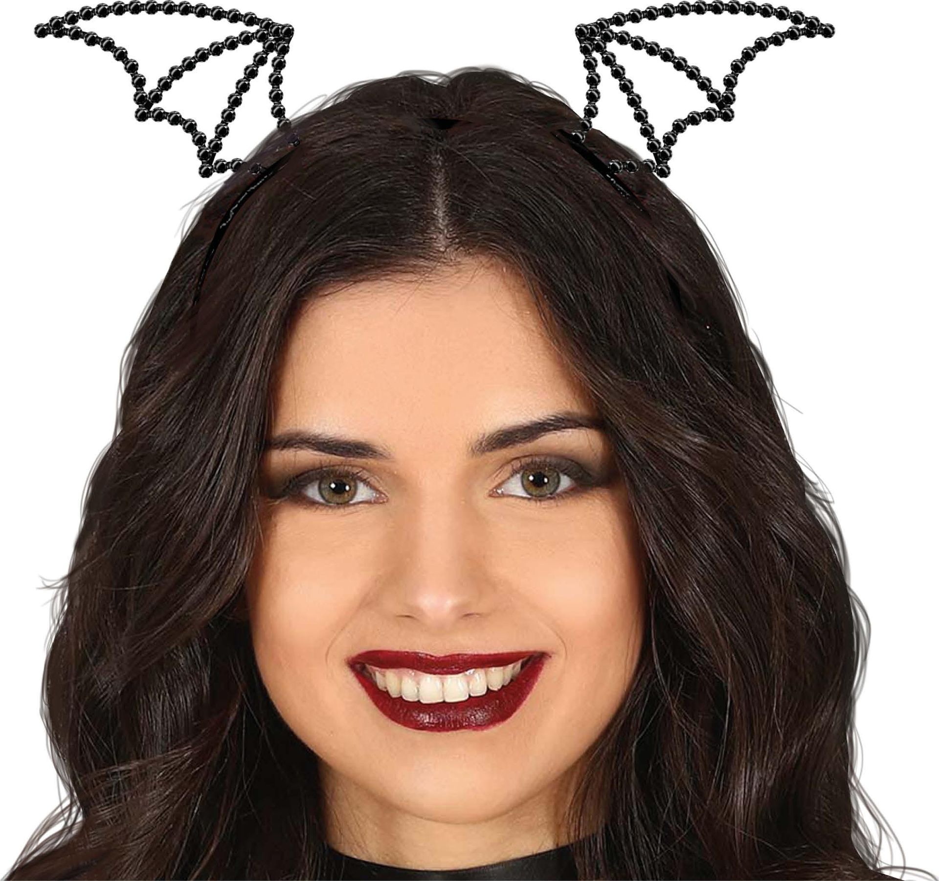 Zwarte Metalen Vleermuis Haarband